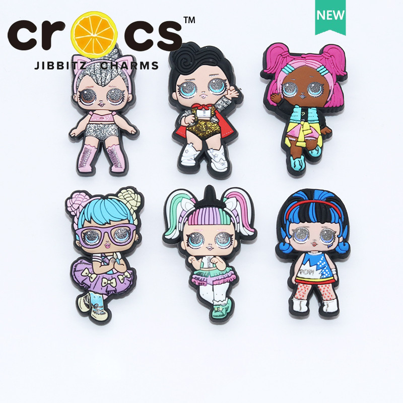 jibbitz crocs รองเท้าหัวเข็มขัดหลุม อุปกรณ์เสริมรองเท้า LOL ตุ๊กตาเซอร์ไพรส์ ตุ๊กตาการ์ตูน สำหรับรองเท้าแฟชั่น จิ๊บบิท ตัวติดรองเท้า crocs