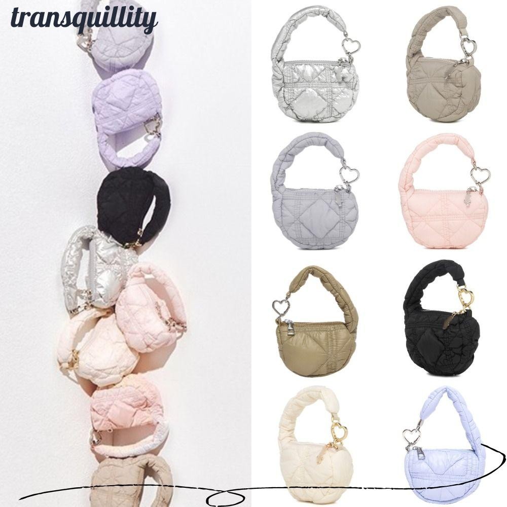 Transquillity กระเป๋าเมฆจีบ,บรรจุภัณฑ์จีบจี้เปลี่ยนกระเป๋า,อเนกประสงค์สีทึบความจุขนาดใหญ่มือถือกระเป๋าตกแต่งผู้หญิง