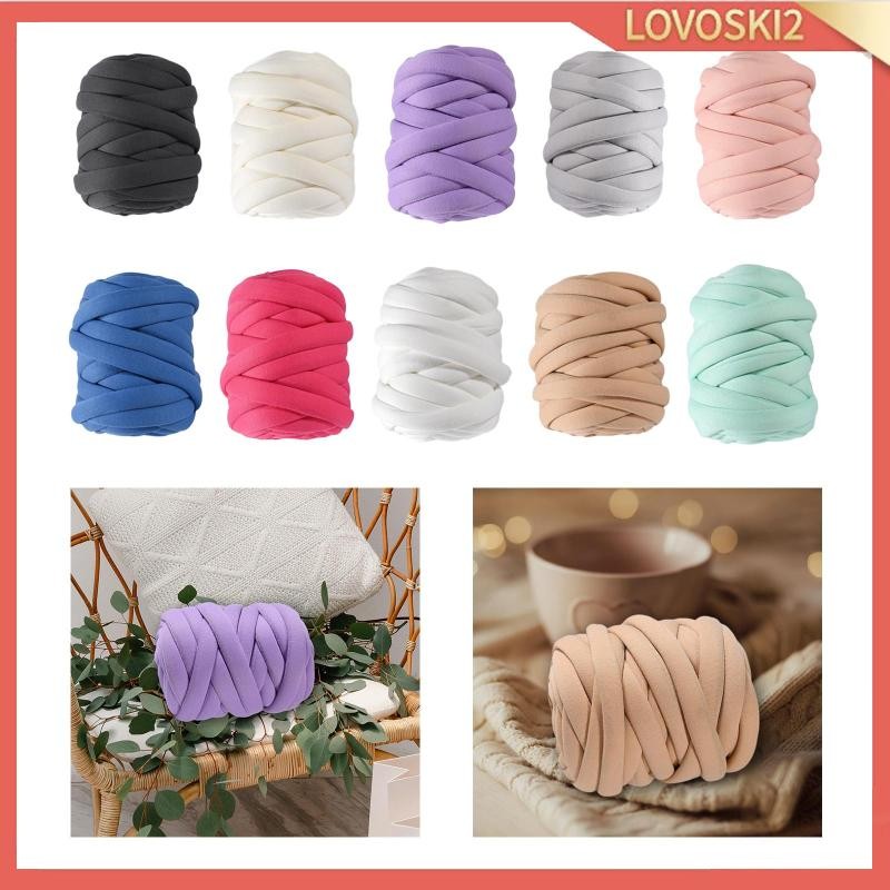 [Lovoski2] 0.55lbs Chunky Yarn Tube หนา 39.4-46ft Bulky เส้นด้ายสําหรับแขนถัก Roving Craft Crochetin