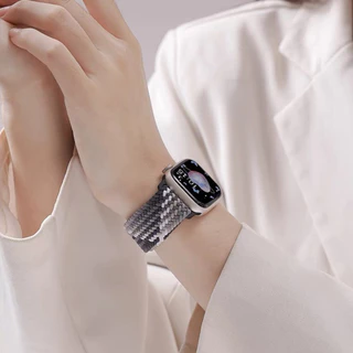 สายยางยืดไนลอน For IWatch Apple Watch Ultra 3 2 Series 11 10 9 8 7 5 6 4 3 SE 49มม 45มม 46มม 44มม 42มม 40มม 38มม เทปถัก