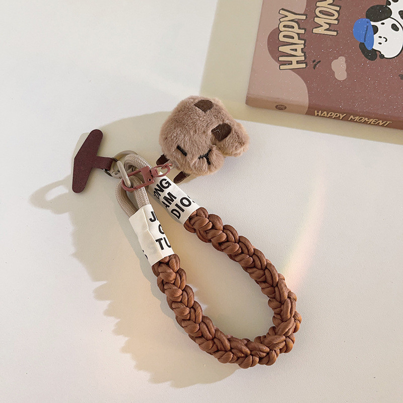 Retro อินเทรนด์ประตูหัวเข็มขัด Capybara Bala จี้โทรศัพท์มือถือ Lanyard แบบพกพาสายรัดข้อมือกระเป๋าจี้เคสโทรศัพท์ Universal