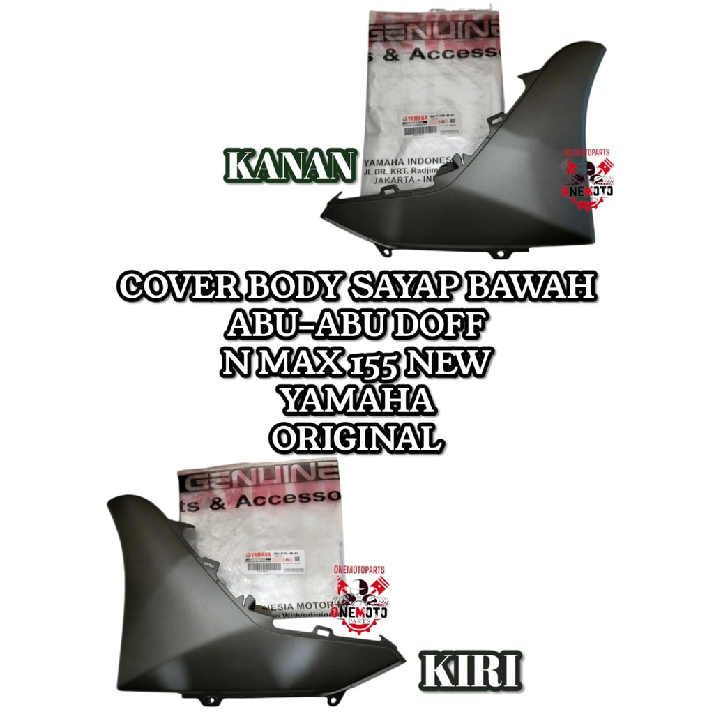 ORIMOTO- DOFF GREY LOWER WING BODY COVER N MAX 155 ใหม่ YAMAHA B6H-F171L-00-P1 B6H-F171M-00-P1 ต้นฉบ