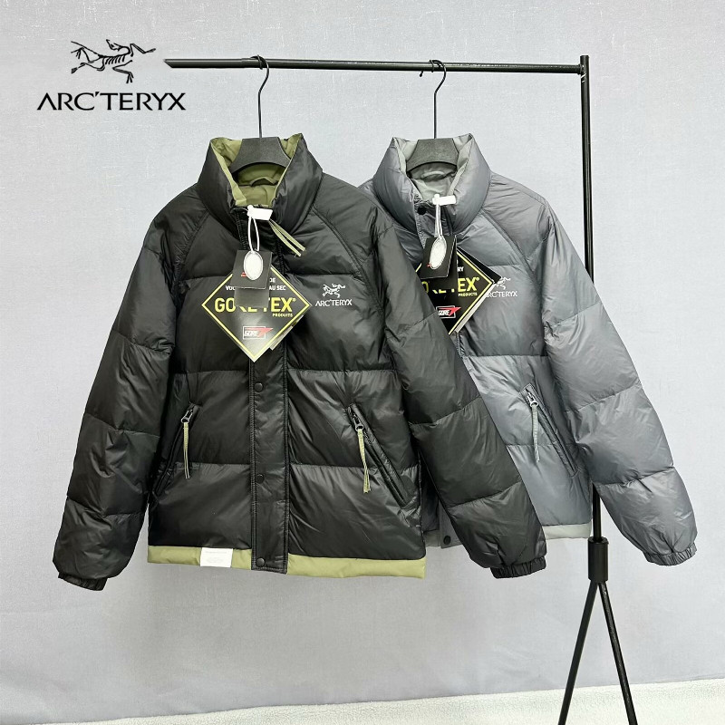 Arcteryx 100% Original Winter Warm Waterproof Stand Collar Down Jacket สําหรับผู้ชาย