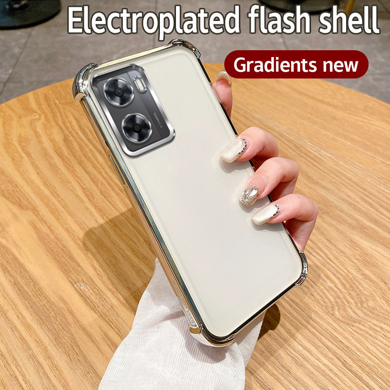 สําหรับ OPPO A57 4G CPH2387 กรณีกันกระแทก Electroplated TPU เคสโทรศัพท์สําหรับ OPPO A57 4G CPH2387 ก