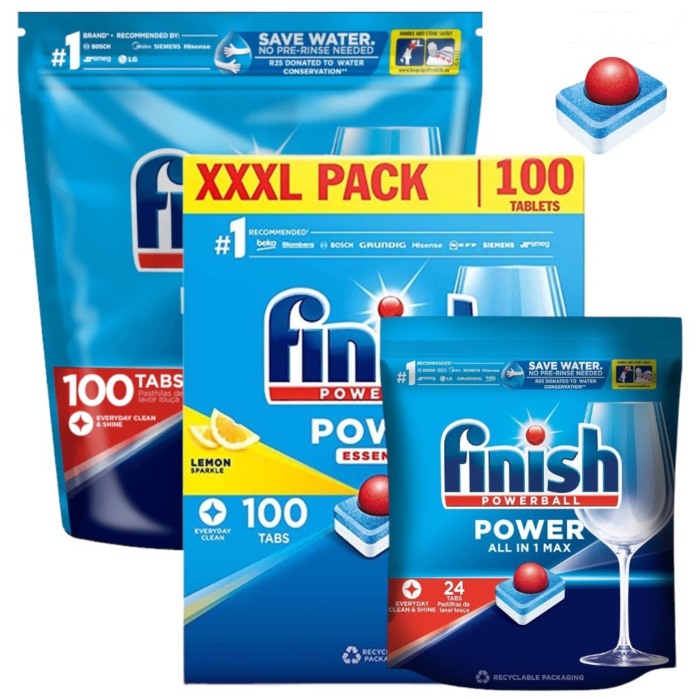 Finish Powerball All in 1 Max Dishwasher Tablets 24/100 Tablets