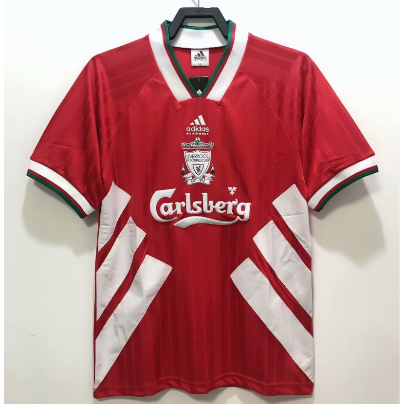 93-95 เสื้อยืดฟุตบอลคุณภาพสูง Liverpool Home