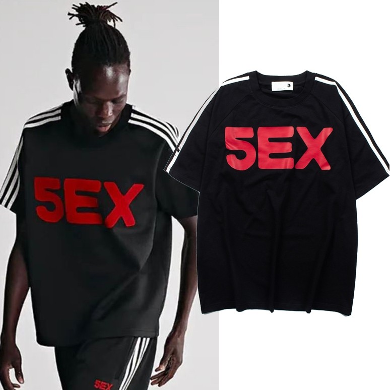 ส่วนบุคคลสามหลักบาร์พิมพ์เสื้อยืดแขนสั้นลําลอง