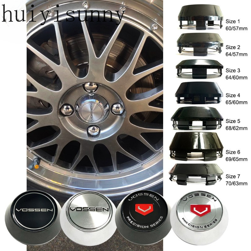 Hys 1PC vossen กลางหมวกดุมล้อ 60 มม.64 มม.65 มม.68 มม.69 มม.vossen ขอบรถฝาครอบสําหรับขอบล้อรถ Hub