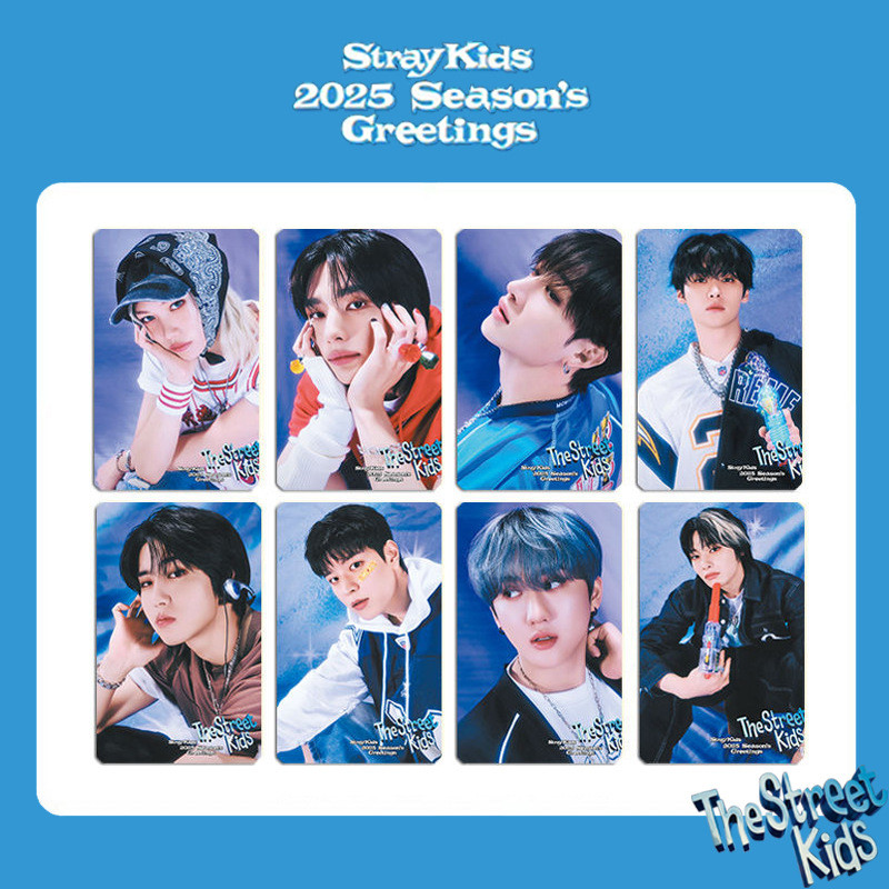 Kpop Stray Kids The Street Kids 2025 การ์ดปฏิทินโปสการ์ดการ์ดพิเศษ