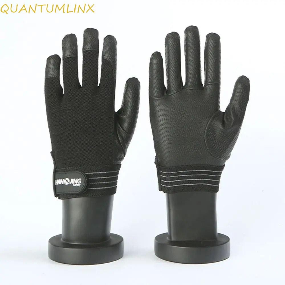 Quantuml 1 คู่ถุงมือฉนวนไฟฟ้า, ป้องกันแรงดันสูง MittenBreathable Anti-Electricity ถุงมือ, ยางทนต่อการสึกหรอสีดําสีแดงถุงมือทํางานไฟฟ้า