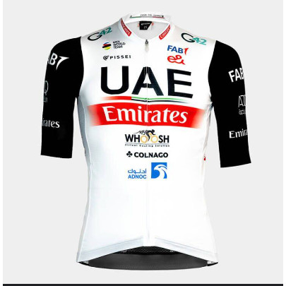 Uae Cycling Jersey Powerband Bike Jersey สําหรับผู้ชายระบายอากาศ