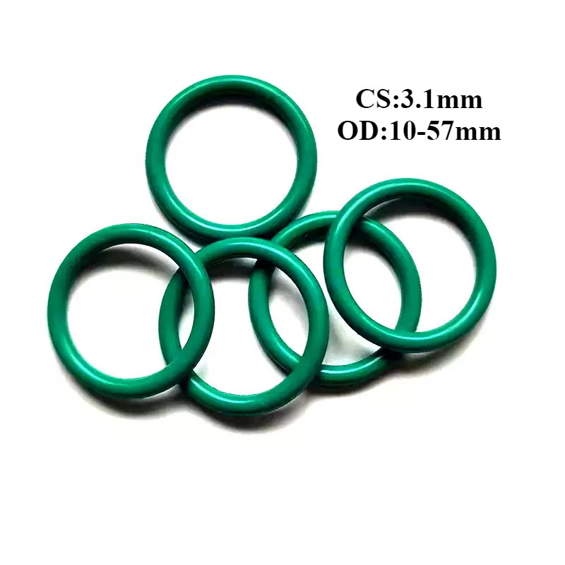 [BY-XSP-w] โอริง ORing O-ring ยางโอริง FKM   เลือกขนาดได้ สีเขียว (เส้นผ่าศูนย์กลางภายนอก 10-57 มม. *เส้นผ่าศูนย์กลางลวด3.1 มม.)