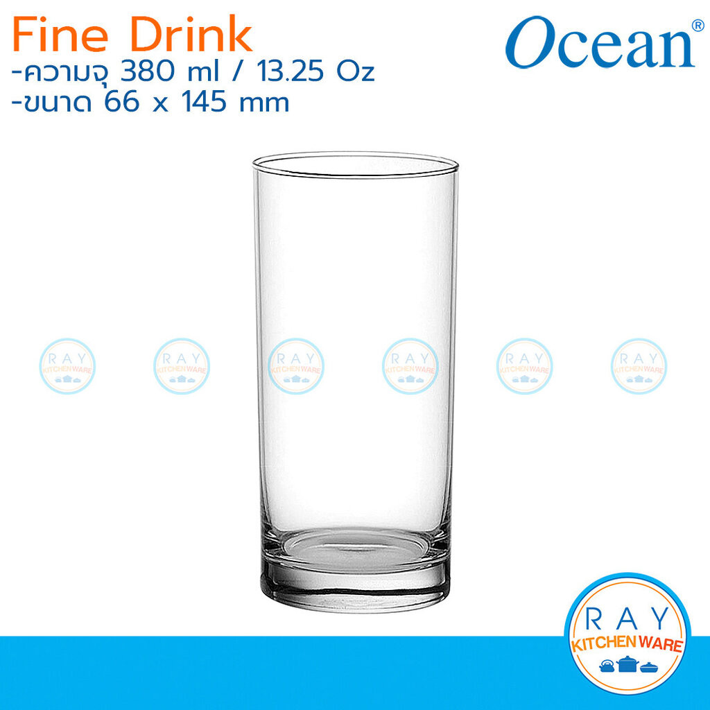Ocean แก้วน้ำ 380ml(แพ็ค6ใบ) Fine Drink 1B01913 โอเชียน