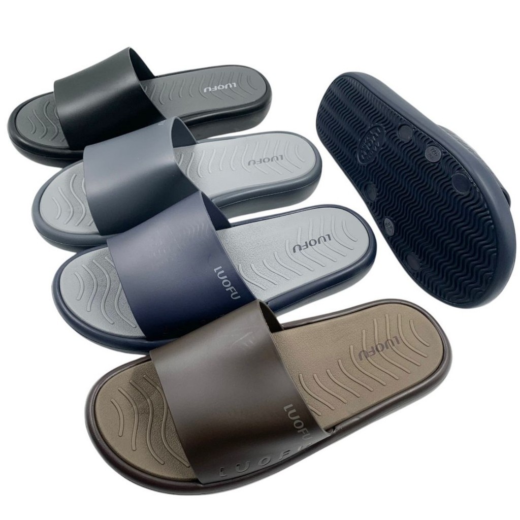 OS Luofu รองเท้าแตะแบบสวมนําเข้าน้ําหนักเบานุ่มสําหรับผู้ชาย E7208-BRE01DWT (AY5)