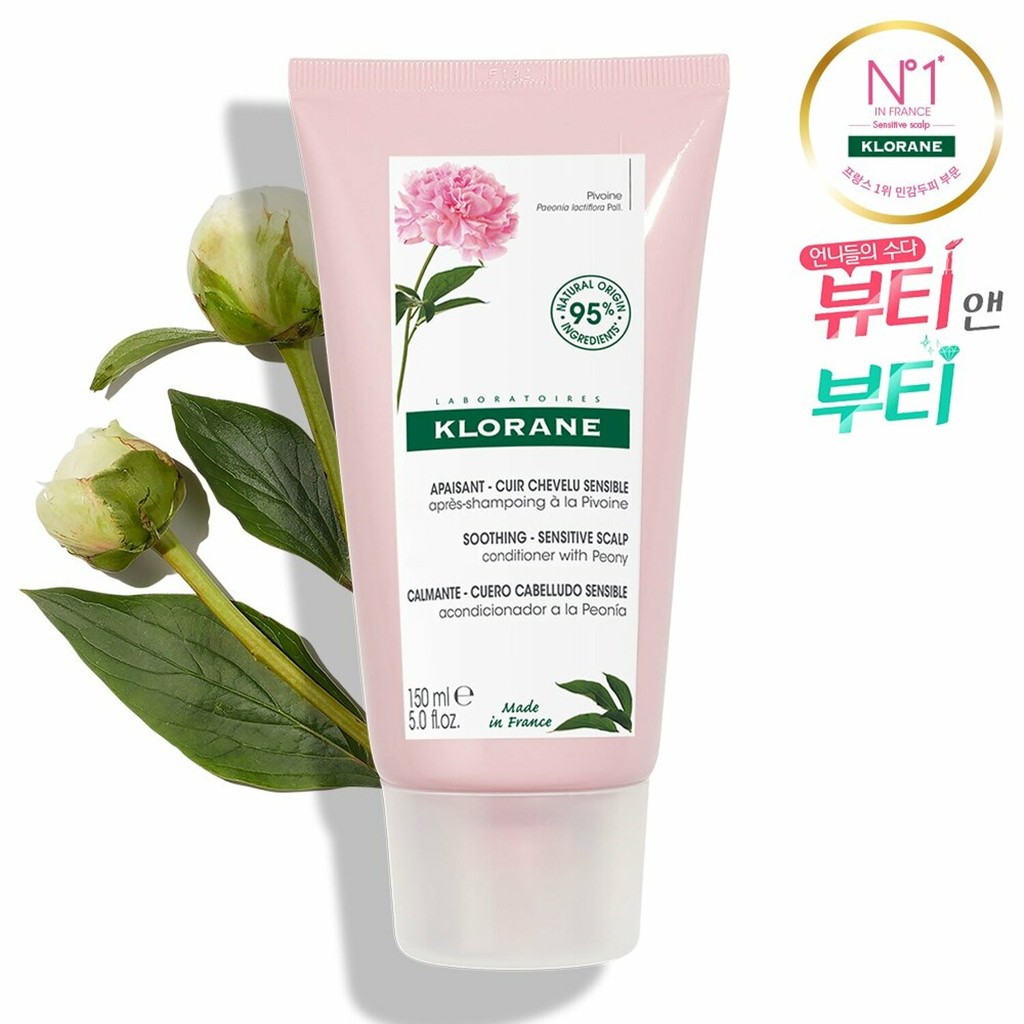 [Olive Young] KLORANE Soothing Conditioner with Peony 150mL