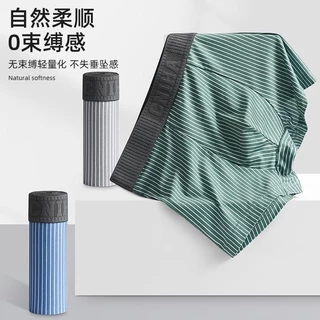 #404 กางเกงบ็อกเซอร์ขาสั้น boxer ผ้าคอตตอน ยืดหยุ่น ระบายอากาศได้ดี สวมใส่สบาย ไร้รอยต่อ 5 Size L-4XL 3205#