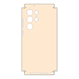 Plain Vivid สีผิวสําหรับ Samsung Galaxy S24 S23 S22 S25 S26 Ultra A52 A52S A54 A55 A56 5G ด้านหลังป้องกันฟิล์มสติกเกอร์เคลือบ