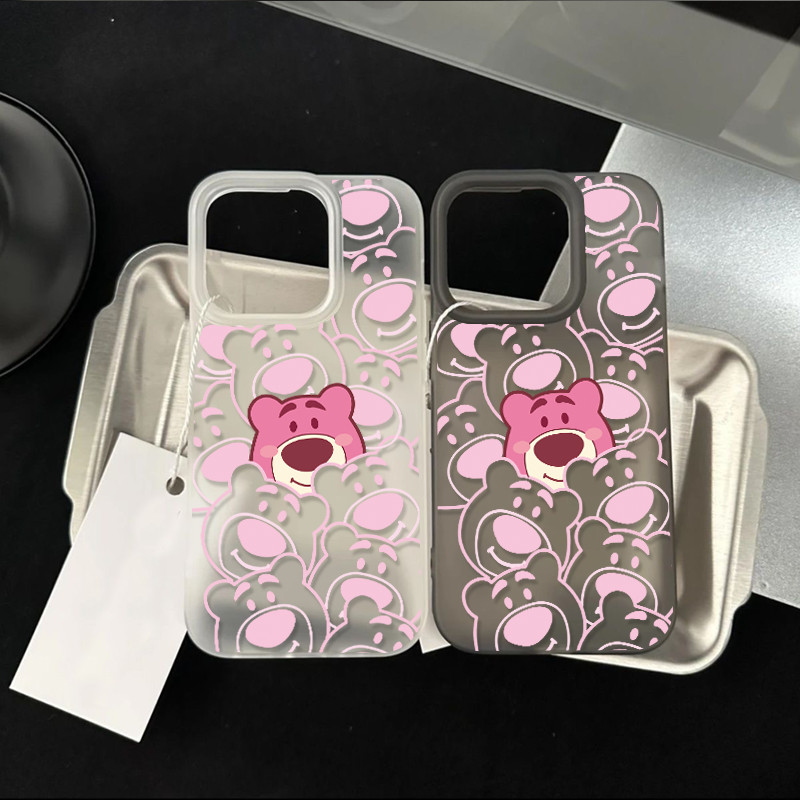 Poppa เคสโทรศัพท์การ์ตูน Matte น้ำแข็ง เชอร์รี่ ฝาครอบโทรศัพท์นุ่ม IPhone 11 14 15 13 12 Pro MAX XR 7/8 Plus 16 XS MAX