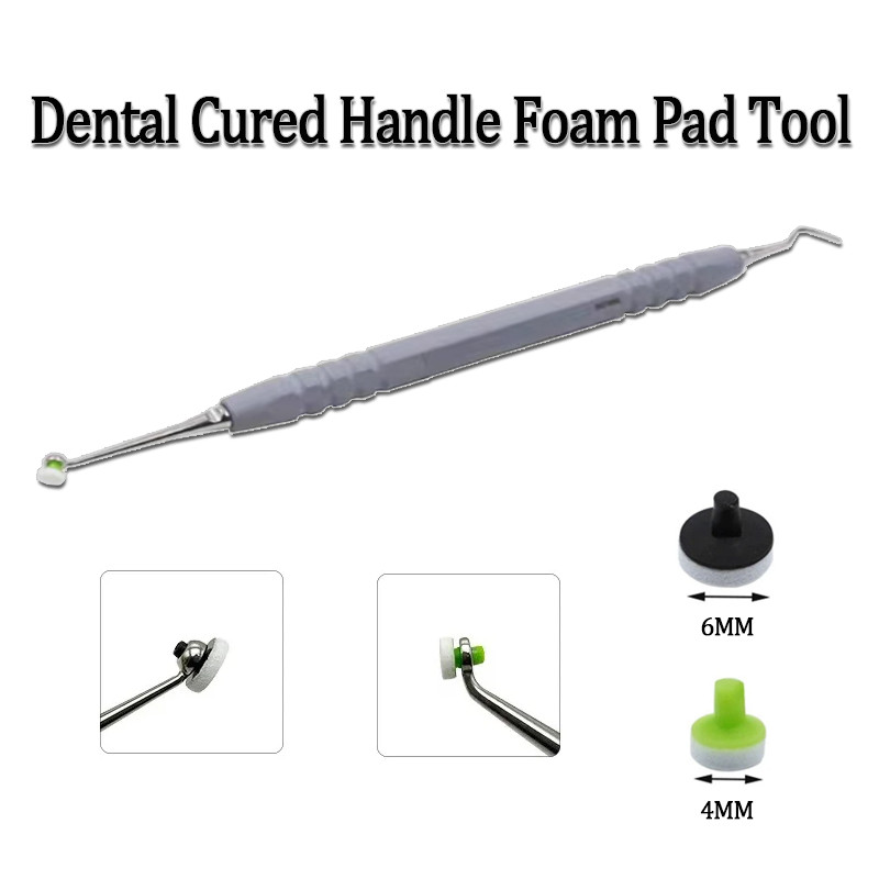 ทันตกรรมคอมโพสิตเรซินบรรจุวัสดุ Light Cure Holder Fast Quick Foam Pad Handle Trimmer Molding เครื่องมือ
