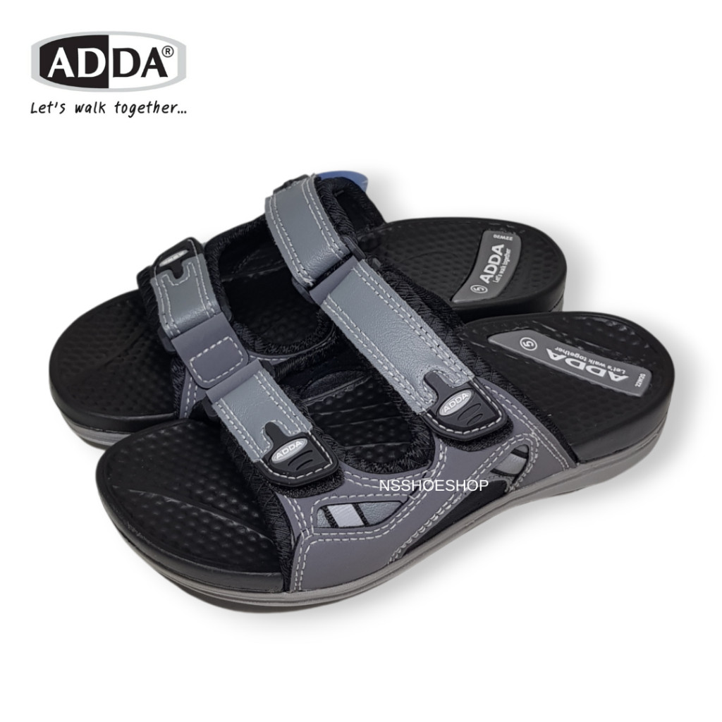 [ส่งเร็ว] Adda 22W20 รองเท้าแตะแบบสวม ปรับสายได้ พื้นกันลื่น ไซส์ 4-9