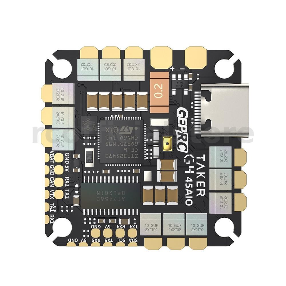 9g 25.5x25.5 มม.GEPRC GTAKER G4 45A AIO Flight Controller OSD แบบบูรณาการ 45A 4in1 Brushless ESC 3-6