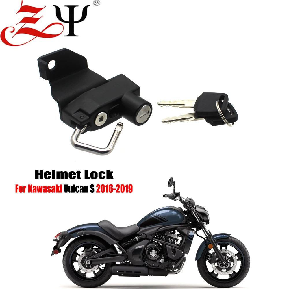HFMOTO เหมาะสําหรับ Kawasaki Vulcan Vulcan S Vulcan 650 VN650 ล็อคหมวกกันน็อคโดยเฉพาะ ล็อคป้องกันการ