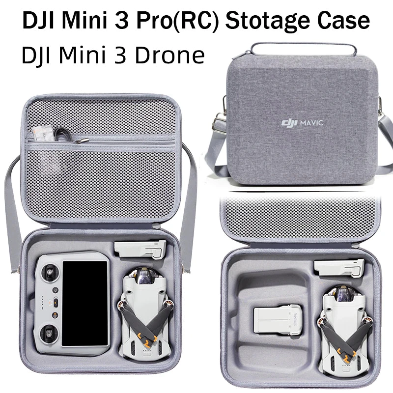 (ไม่มีโดรน) สําหรับ DJI Mini 3/Mini 3 Pro All-in-One กระเป๋าสะพายกระเป๋าถือสําหรับ DJI Mini 3 Pro อุปกรณ์เสริมกรณีกล่องป้องกัน