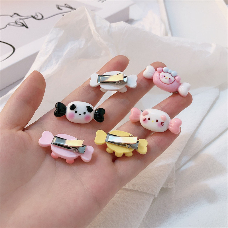 Hello Kitty การ์ตูน Candy Barrette เด็ก Duckbill คลิป Mini Hairpin หมวก