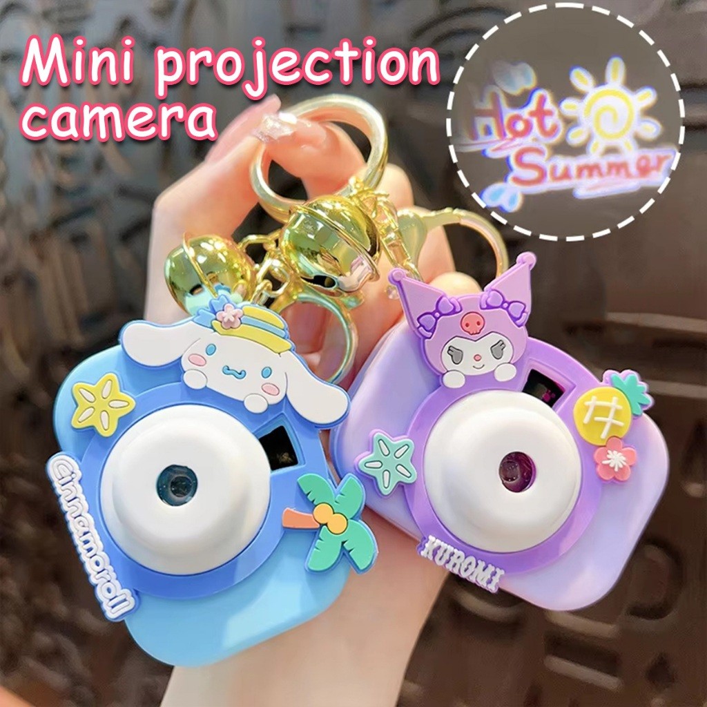 จัดส่งรวดเร็ว พวงกุญแจจี้กล้องจิ๋ว โปรเจคเตอร์ ใช้งานได้จริง  ห้อยกระเป๋า มือถือ ของเล่นของขวญเด็ก - รูปที่ 2