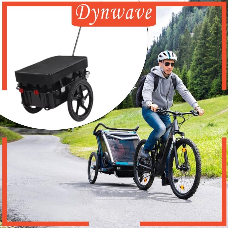 [Dynwave] Bike Cargo Trailer ปฏิบัติจักรยานที่ถอดออกได้ Wagon Trailer Towable Bike Trailer สําหรับช้