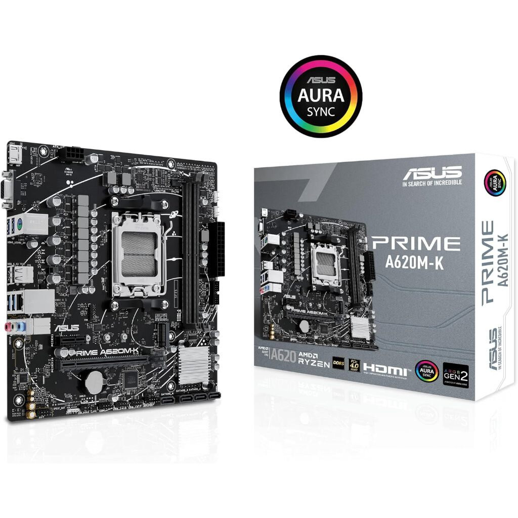 ASUS Prime A620M-K AM5 DDR5 Motherboard