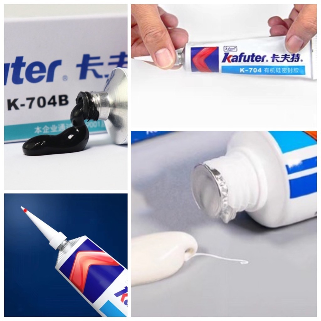 🎀 กาวซิลิโคน กาว สีดำ สีขาว ซีล ซิลิโคน Kafuter กาวยางซิลิโคน รุ่นอัพเกรด เนื้อแน่น กันน้ำ กันความร้อน ของแท้นำเข้า 🎀 - รูปที่ 3