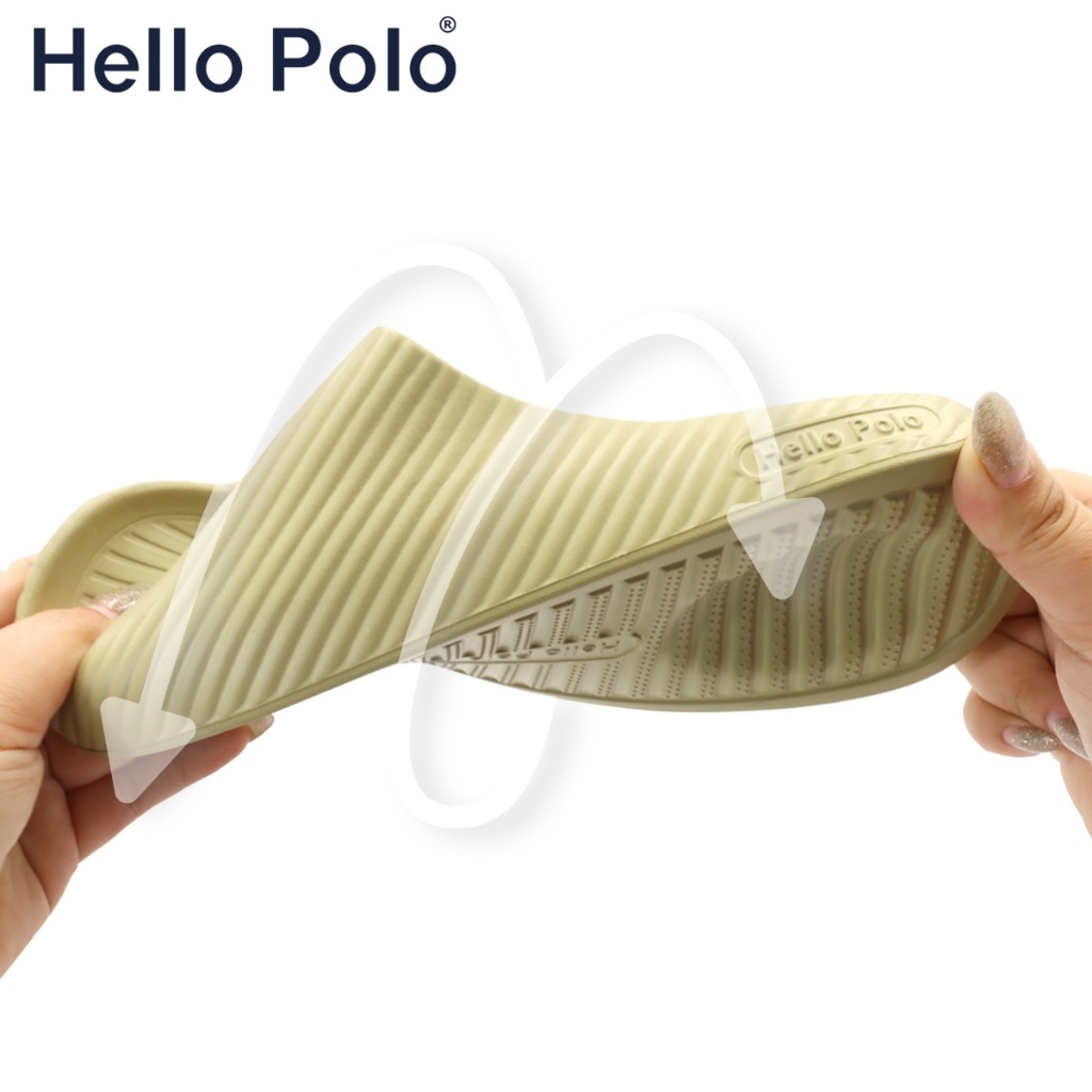 Hello Polo รุ่น HP8014 ลายอุ้งเท้าแมว รองเท้าแตะผู้ชาย ผู้หญิง พื้นหนา หนา 4cm รองเท้ายางeva รองเท้านุ่ม - รูปที่ 3
