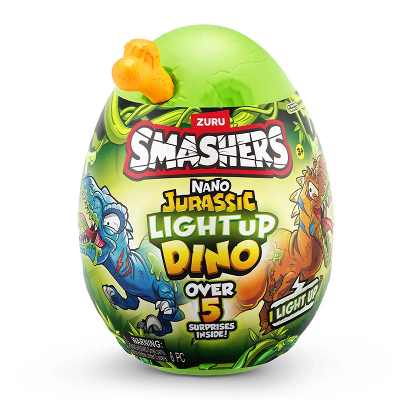 Zuru ไข่ไดโนเสาร์ของเล่นเซอร์ไพรส์ Jurassic Linglong Luminous ไข่โบราณคดีสําหรับเด็กผู้ชาย