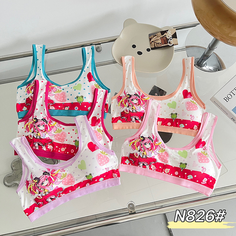 NK_HOME1 ชุดชั้นในเด็กอายุ ชุดชั้นในเด็กผู้หญิงบราฟองน้ำผ้านิ่มใส่สบาย 8-16 ปีรอบอก 20-34 นิ้ว sport bras NO.N826