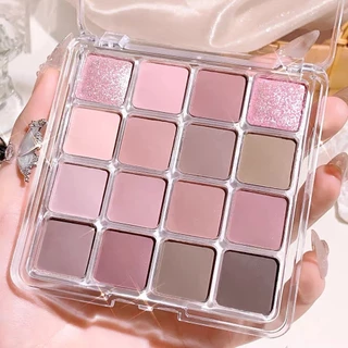 SR-shop: อายแชโดว์ พาเลตอายแชโดว์กันน้ำ พาเลทอายแชโดว์ 16สี เนื้อกลิต​เตอร์​ สีสวย YQ16 - แบบพกพาและใช้งานง่าย