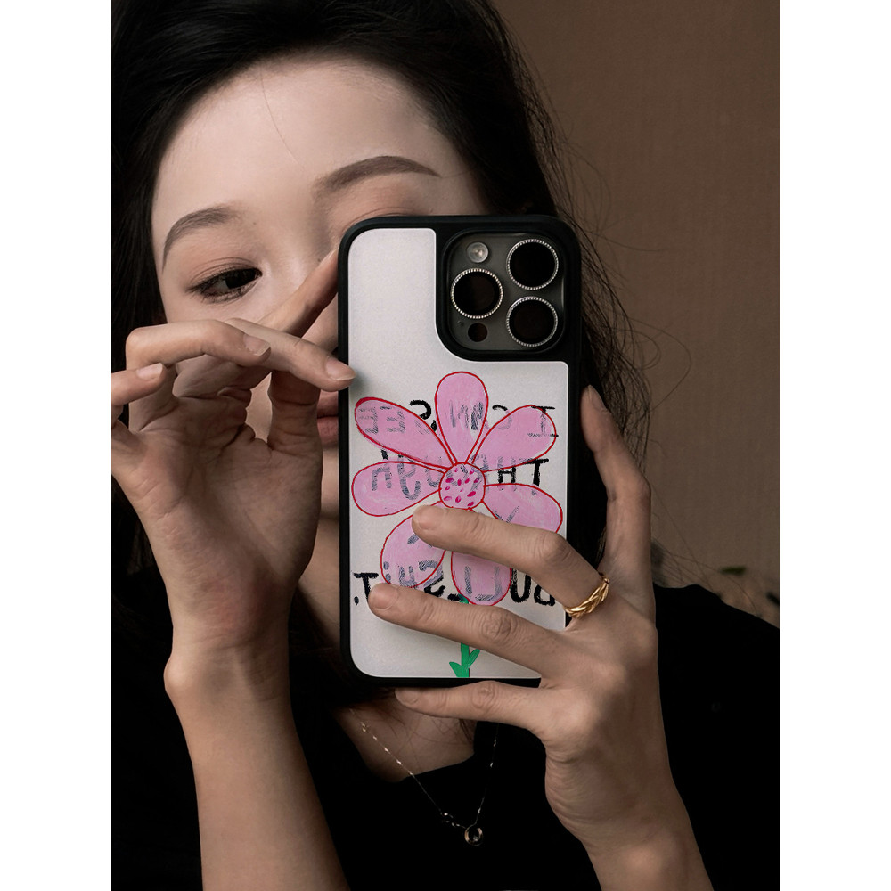 Xiaohua ภาษาอังกฤษเหมาะสําหรับ Apple 15promax เคสโทรศัพท์ iPhone16promax ความรู้สึกระดับไฮเอนด์ 17promax Niche 13 ไม่มีชน 15 แม่เหล็ก 16 สไตล์ใหม่ 14 ดูดี 12 Art Creative