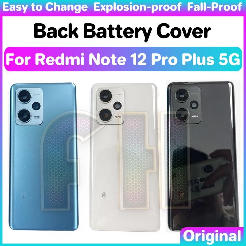 ฝาหลังแบตเตอรี่กระจกสําหรับ redmi note 12 pro plus 5g