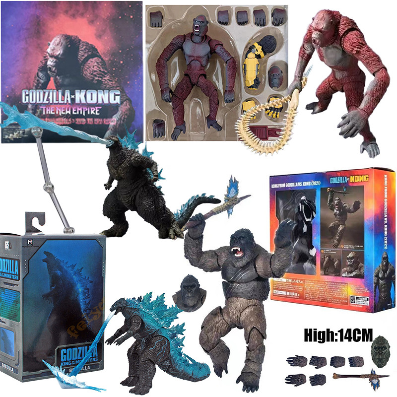 Godzilla Vs Kong: New Empire Godzilla Pink Action Figurines King Kong Assembly Model