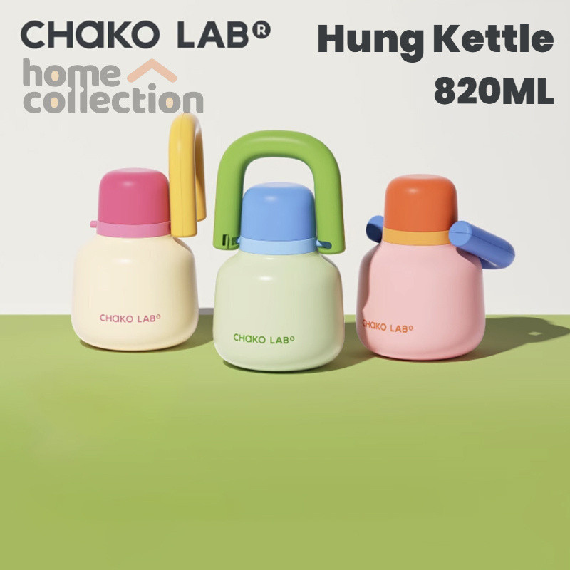 Chakolab Hung Kettle [รับประกันแท้ 100%] แก้วเก็บความร้อนฟางแบบพกพาความจุขนาดใหญ่น่ารัก ถ้วยน้ำน้ำแข็ง 1000ml เหล็กกล้าไร้สนิม 316
