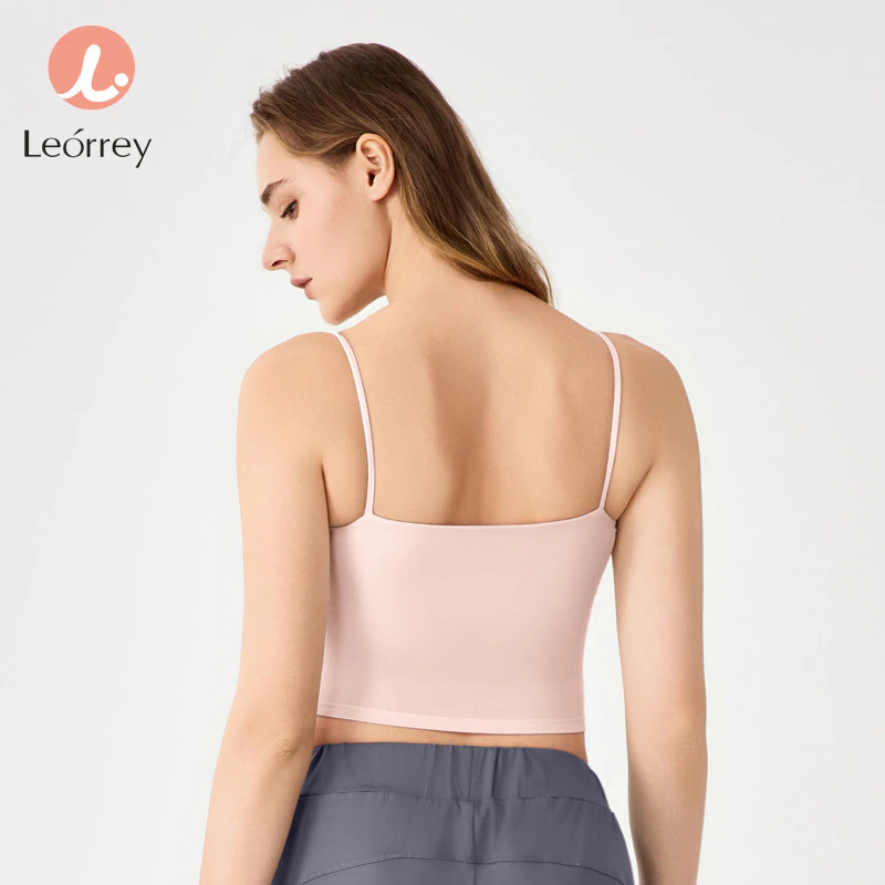 Leorrey เสื้อโยคะสปอร์ตบรา แผ่นรองหลัง สายเล็ก thumbnail 3