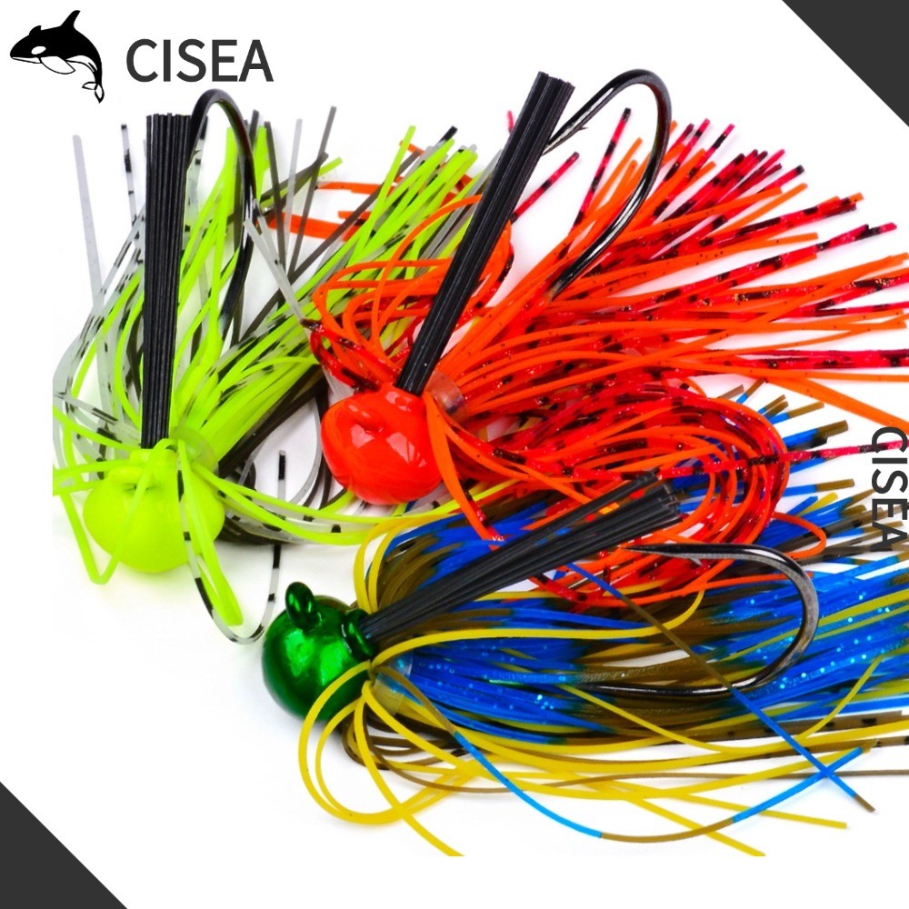 CISEA F255 เหยื่อยาง ปลา ตกปลา ตกปลา เหยื่อจิ๊ก เหยื่อ 7g 10g 14g 21g