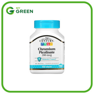 21st Century, Chromium Picolinate, 200 mcg, 100 Tablets   ( …