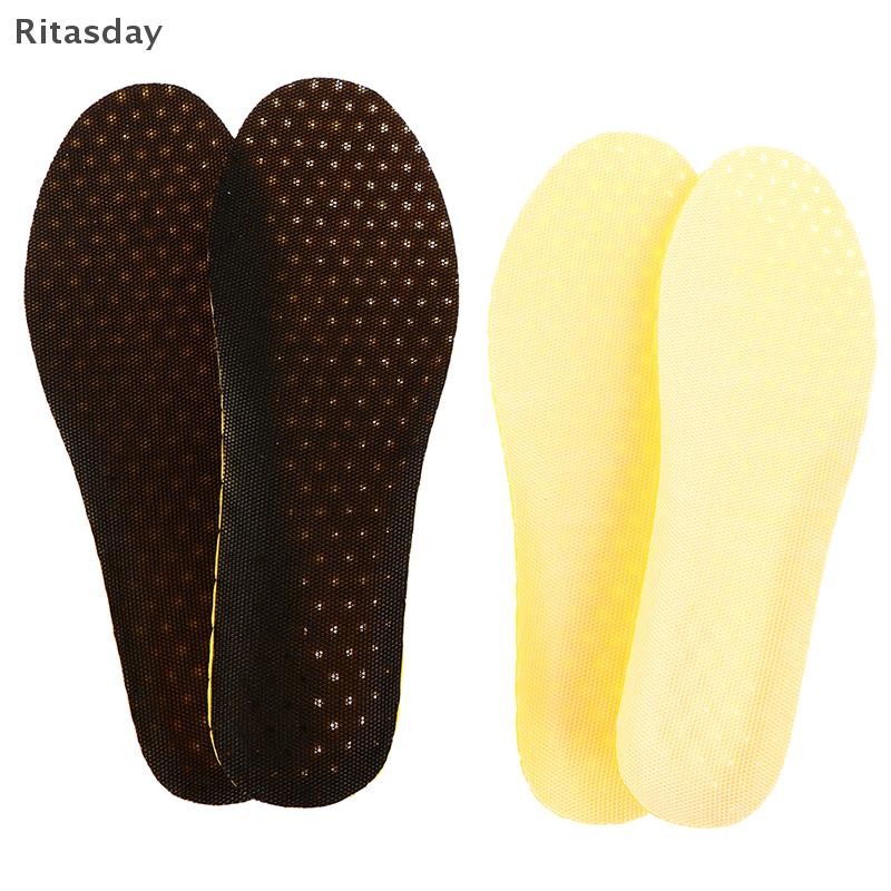 Ritasday 2PCS Insoles Orthopedic Memory Foam Sport Support ใส่ผู้หญิงผู้ชายรองเท้าฟุตใหม่