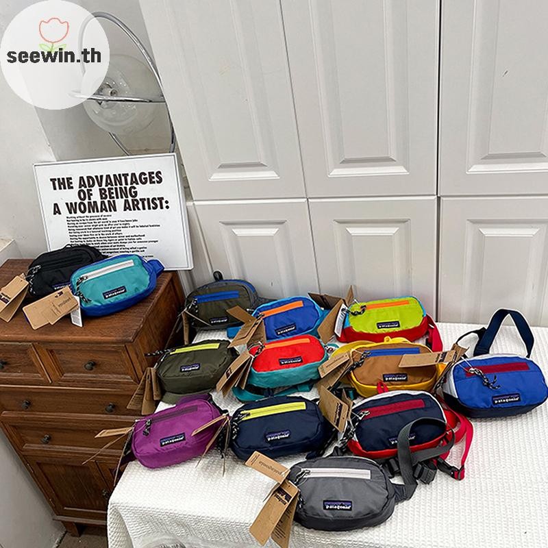 Seewin ผู้ชายและผู้หญิงกลางแจ้ง Mini กันน้ํา Mini Oxford ผ้าเอวเล็กกระเป๋านักเรียนจับคู่โทรศัพท์มือถือกระเป๋าเดินทาง th