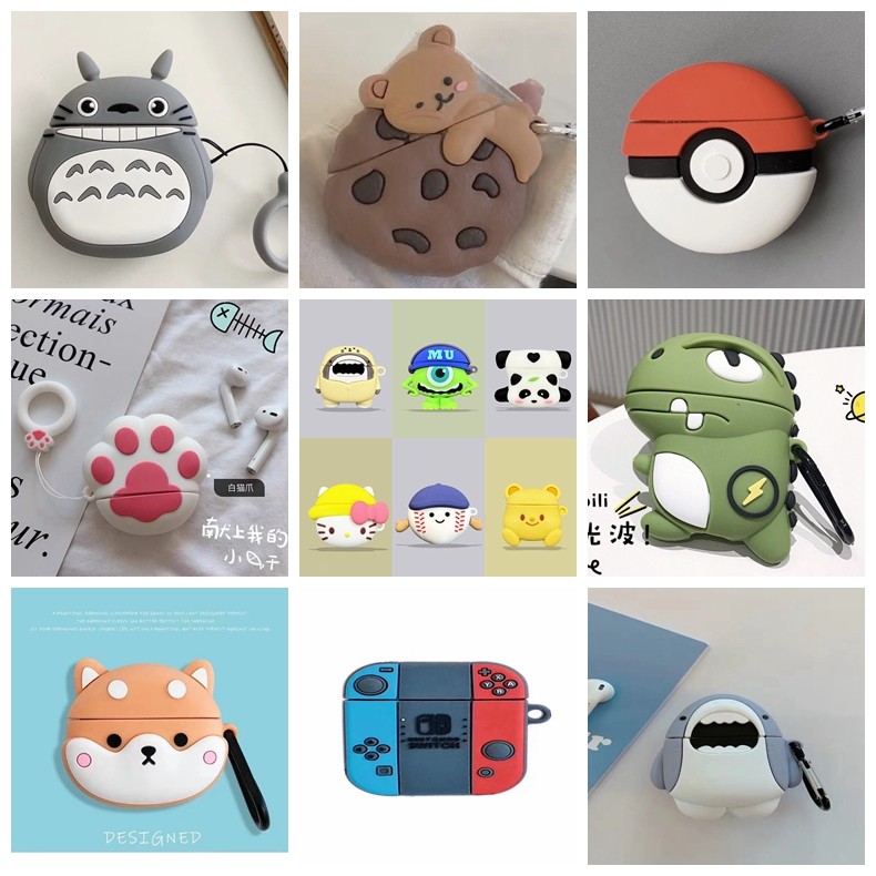 เคสการ์ตูนสําหรับ TOZO A3 Pro กรณีซิลิโคนตลกหูฟังไร้สายฝาครอบป้องกันสําหรับ TOZO A3Pro