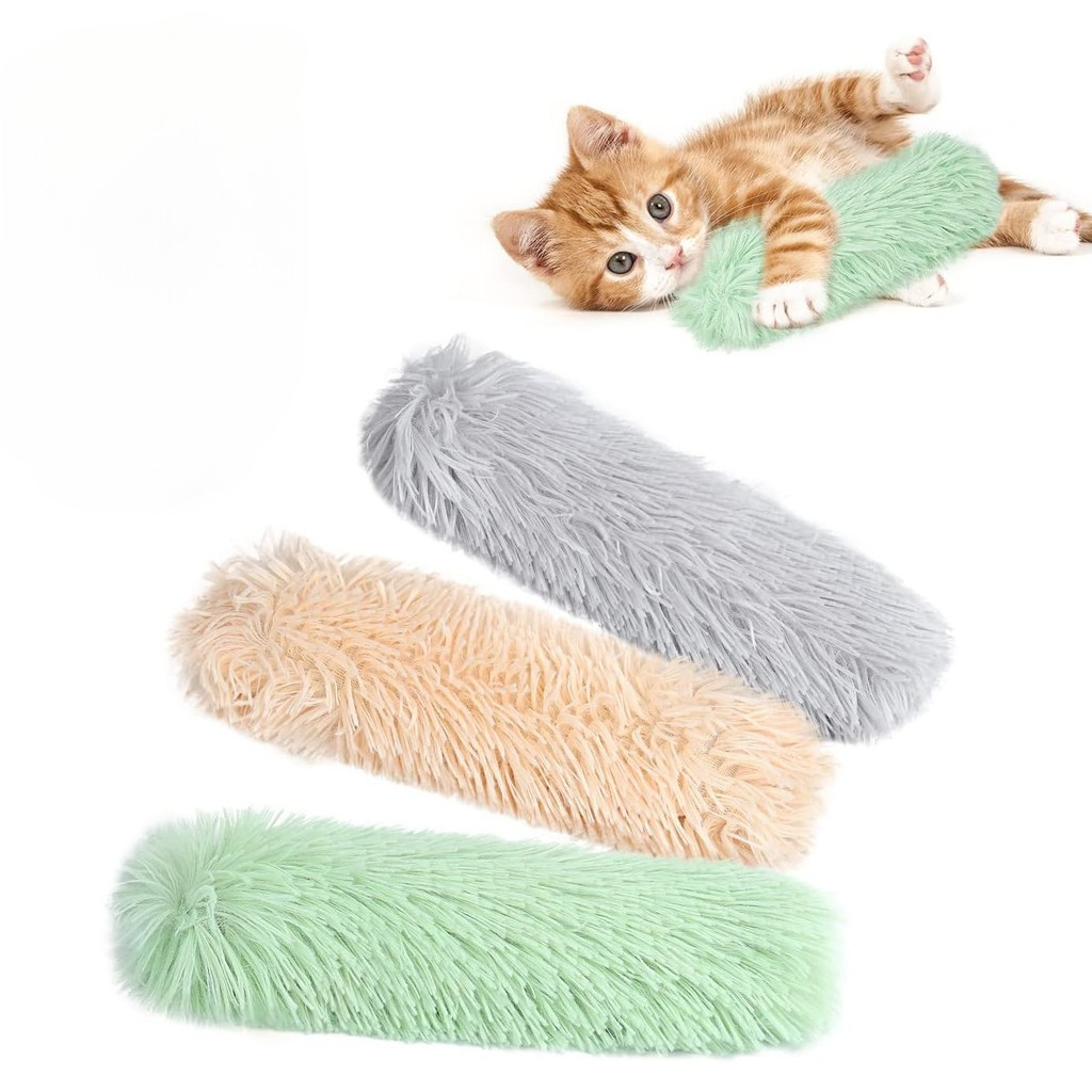 ของเล่นหมอนนุ่มและทนทานมีเสียง crinkle พร้อม Catnip ของเล่น Kicker สําหรับแมว ส่งเสริมการออกกําลังกายลูกแมว 1 แพ็ค