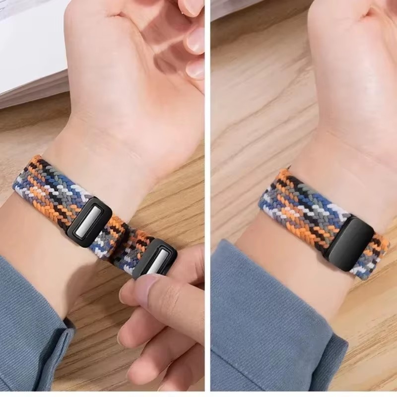สายรัดไนลอน + PC สําหรับ Amazfit bip 6 Band สร้อยข้อมือถักแม่เหล็กสายรัดข้อมือสําหรับ bip6 อุปกรณ์เสริม