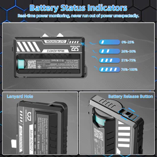 GOOJODOQ Dual Plug - พาวเวอร์แบงค์แคปซูลดิจิตอลพลังทันที Swap การออกแบบรูปลักษณ์ทางกล