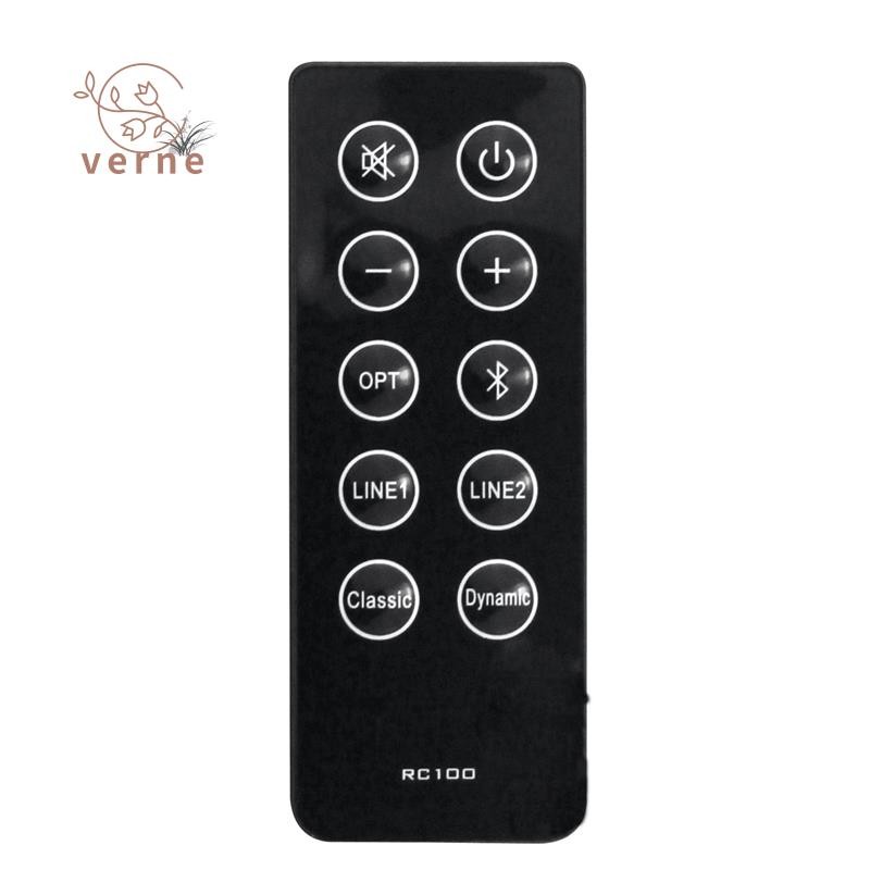 เปลี่ยน RC10D RC100 รีโมทคอนโทรลสําหรับ R2000DB Soundbar ขับเคลื่อนลําโพงบลูทูธชั้นวางหนังสือ 1 ชิ้น